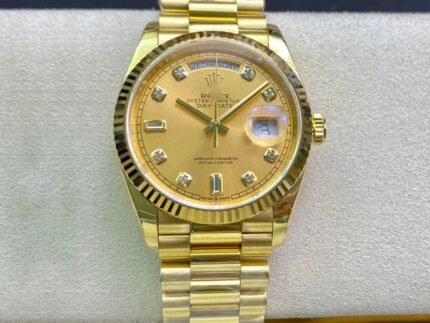 1:1 SUPER REPLICA ROLEX DAY-DATE M128238-0008 YELLOW GOLD EW FACTORY CHAMPAGNE DIAL