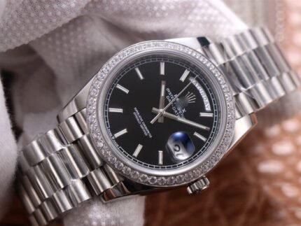 1:1 SUPER REPLICA ROLEX DAY DATE M228349RBR-0002 EW FACTORY BLACK DIAL